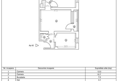 Apartament cu 2 camere semidecomandat în Tomis II - 1