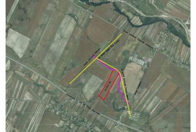 Teren intravilan 10,5 ha cu deschidere la drum, langa Auto - 1