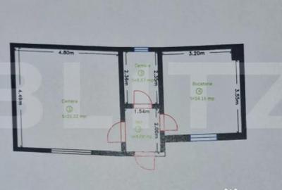 Garsonieră decomandată în Central