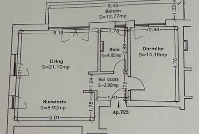 Apartament cu 2 camere decomandat în Dumbrăvița - 1