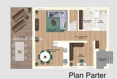 Casă individuală cu 5 camere cu Canalizare în Tunari - 49