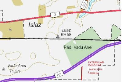 Teren de 11306 mp, în Brănești - 3