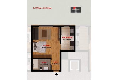 Garsonieră decomandată în Dobroești - 3