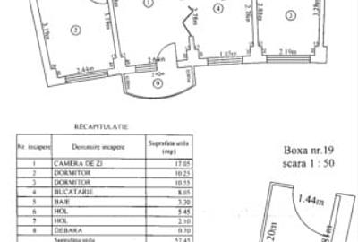Vand apartament 3 camere
