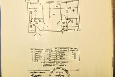 Apartament cu 2 camere semidecomandat în Tineretului