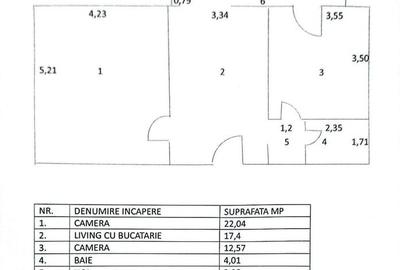 APARTAMENT 2 CAMERE  | BLOC REABILITAT | BLOC MAI 2001| NERVA TRAIAN - 10