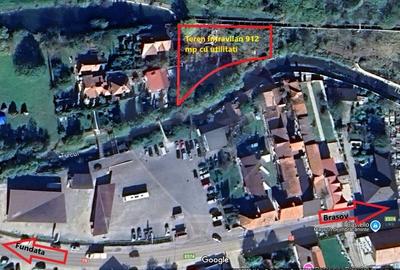 Teren de vanzare 912 mp Bran / Strada General Traian Mosoiu