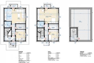 Ansamblu modern de case, 132mp utili, 300mp teren, zona Il Milanese - 6