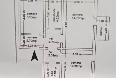 Apartament 3 camere decomandat, Mircea cel Batran, aproape de bvd. Apartament 3 camere decomandat, Mircea cel Batran, aproape de bvd. - 9