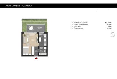 Studio cu Grădină | Gated Community | Piscină - Sector 1 - 9
