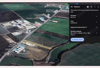 Teren de 6000 mp, în Afumați