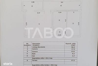 Apartament cu 3 camere decomandat în Central