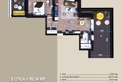 Apartament cu 2 camere in zona Titan - 7