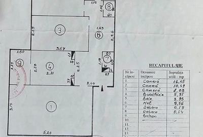 Apartament cu 3 camere decomandat în Țiglina 3 - 1