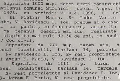 Casă cu 3 camere cu Teren 279 Mp în Stolnici - 1