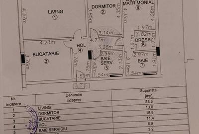 Apartament cu 3 camere decomandat în Central - 1