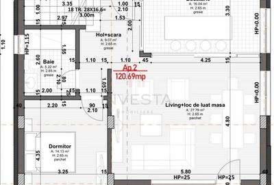 Ap 4 camere  in imobil tip vila, 121.74 mp utili + terasa 28 mp! - 2