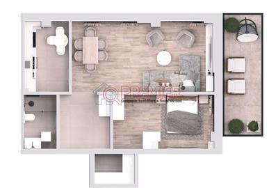 Apartament cu 2 camere în Șerban Vodă