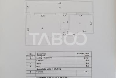 Apartament 2 camere decomandat 47 mp utili + terasa 27 mp nou 2025 - 2