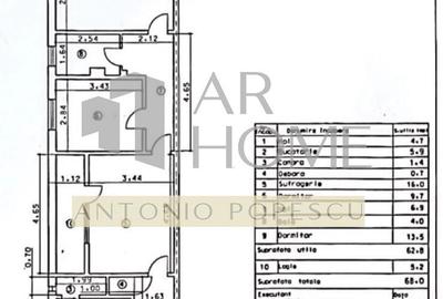 Apartament cu 3 camere semidecomandat în Vest - 9
