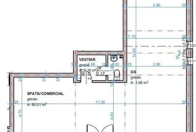 Spațiu comercial, de 85 mp, în Central - 5