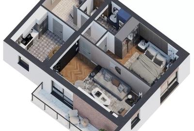 Apartament 2 camere decomandat,Platoul Galata,in constructie,cod:154714 - 2