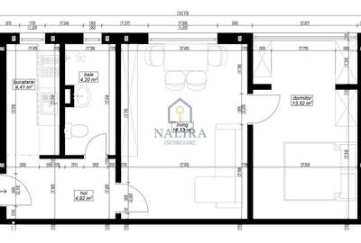 Apartament cu 2 camere semidecomandat în Central - 6
