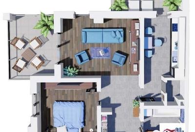 Apartament 2 Camere Tip A2.1 de Vanzare in Ansamblul Green Residence - 4