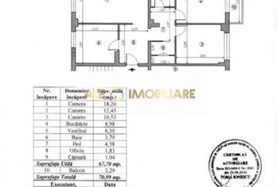 3 Camere | Dristor | Proximitate Metrou | Balcon |  Mobilat | 70mp - 9