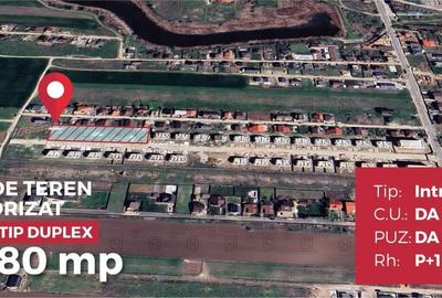 Vanzare teren 3580 mp cu autorizatie de constructie , 10 vile , Mamina Berceni