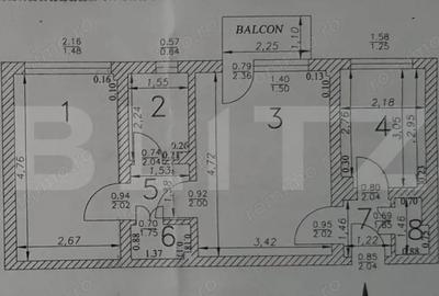 Apartament cu 2 camere semidecomandat în Central - 2