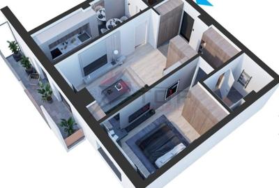 Apartament cu 2 camere decomandat în Nicolina - 2