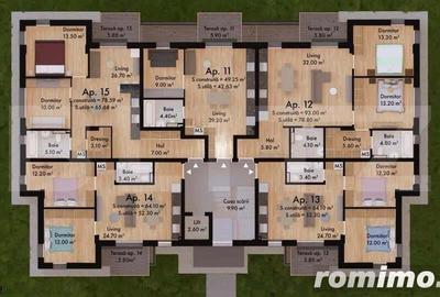 Penthouse ,3 camere , 115 mp , Green Residence - 11