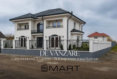 Casa moderna 5 camere, 240 mp + 500mp teren zona Harman - 1