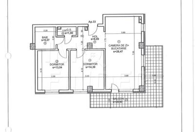 Apartament 3 camere Andrei Muresanu 72 mp utili plus balcon - 5