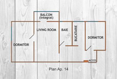 Apartament cu 3 camere semidecomandat în Spitalul Județean - 1