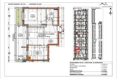 Apartament cu 2 camere în Florești