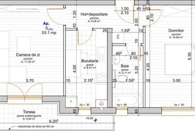 Etaj intermediar. Decomandat. Bucatarie inchisa. - 5