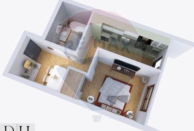 Apartament nou  1 camere/ Oncea, Bloc Finalizat cu CF - 1