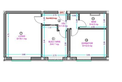 Apartament cu 2 camere decomandat în Șelimbăr - 2