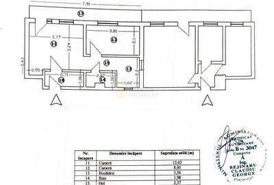 Apartament cu 2 camere semidecomandat, mobilat în Sala Palatului - 9