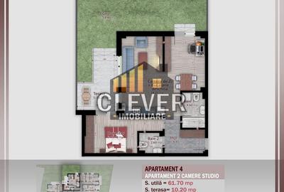 Theodor Pallady Apartament 2 Camere cu gradina 54mp - 1