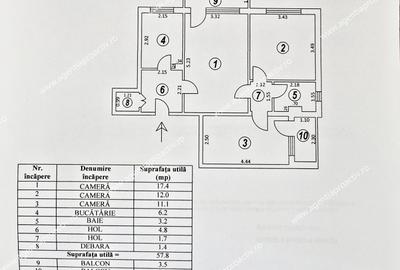 Apartament cu 3 camere semidecomandat în Micro 17 - 8