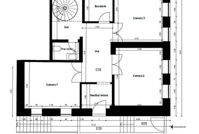 Casă individuală cu 5 camere cu Canalizare în Centrul Civic - 2