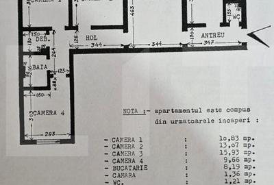 Apartament 4 camere, 77.18 mp, zona Ciucului - 2