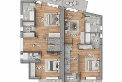 Vile individuale, alipite la calcan P + 1Et+ Mansarda - Otopeni  (5% discount) - 8