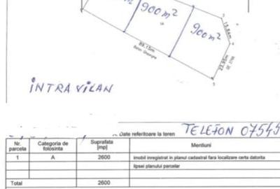 Teren Construcții intravilan de 2600 mp, în Corni - 1
