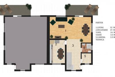 Duplex spatios pe malul lacului P+1E+M proiect german - 4