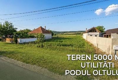 Teren de 5000 mp, în Podu Oltului