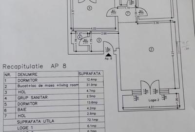 Apartament cu 3 camere decomandat în Păulești - 4